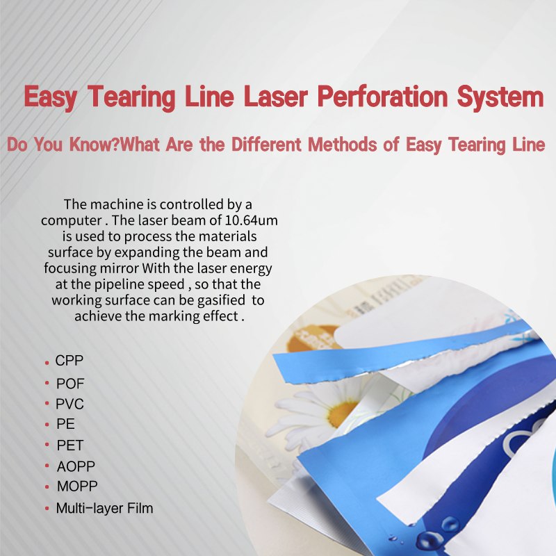 Sunic Easy To Operate Plastic Bag Single Head Easy Tearing Line Laser Marking Machine for Packaging Industry