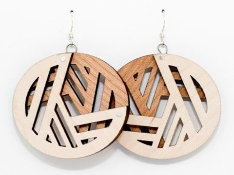  Crafting Chic: The Beauty of Laser-Cut Wood Earrings