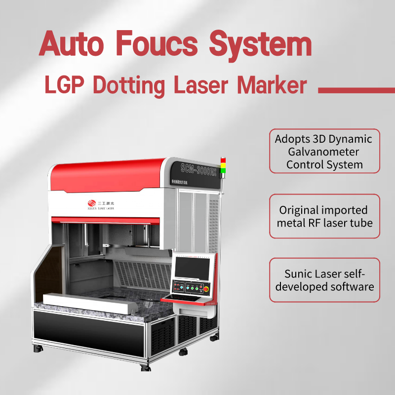 ARGUS 3D Dynamic Focusing LED Panel Light LGP Laser Dotting Machine SCM3000 for Advertising Industry Non-metal Materials Marking