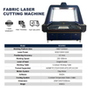 ARGUS New Design Fabric Pattern Laser Cutting Machine Large Vision 1610 1814 100W Fabric Laser Cutter