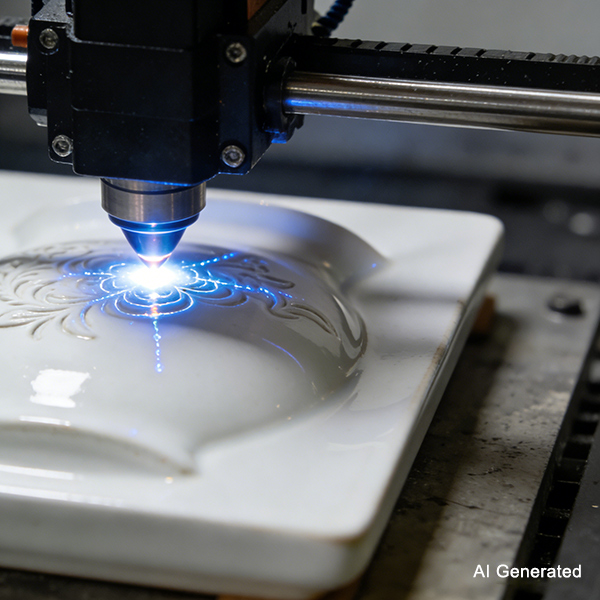 Laser Machining of Microstructures on Ceramic Material Surfaces