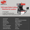ARGUS CO2 Dynamic Laser Hole Cutting Machine for Leather Laser Perforation Solution
