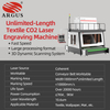ARGUS large format Laser engraving Machine for fabric textile clothing in textile industry