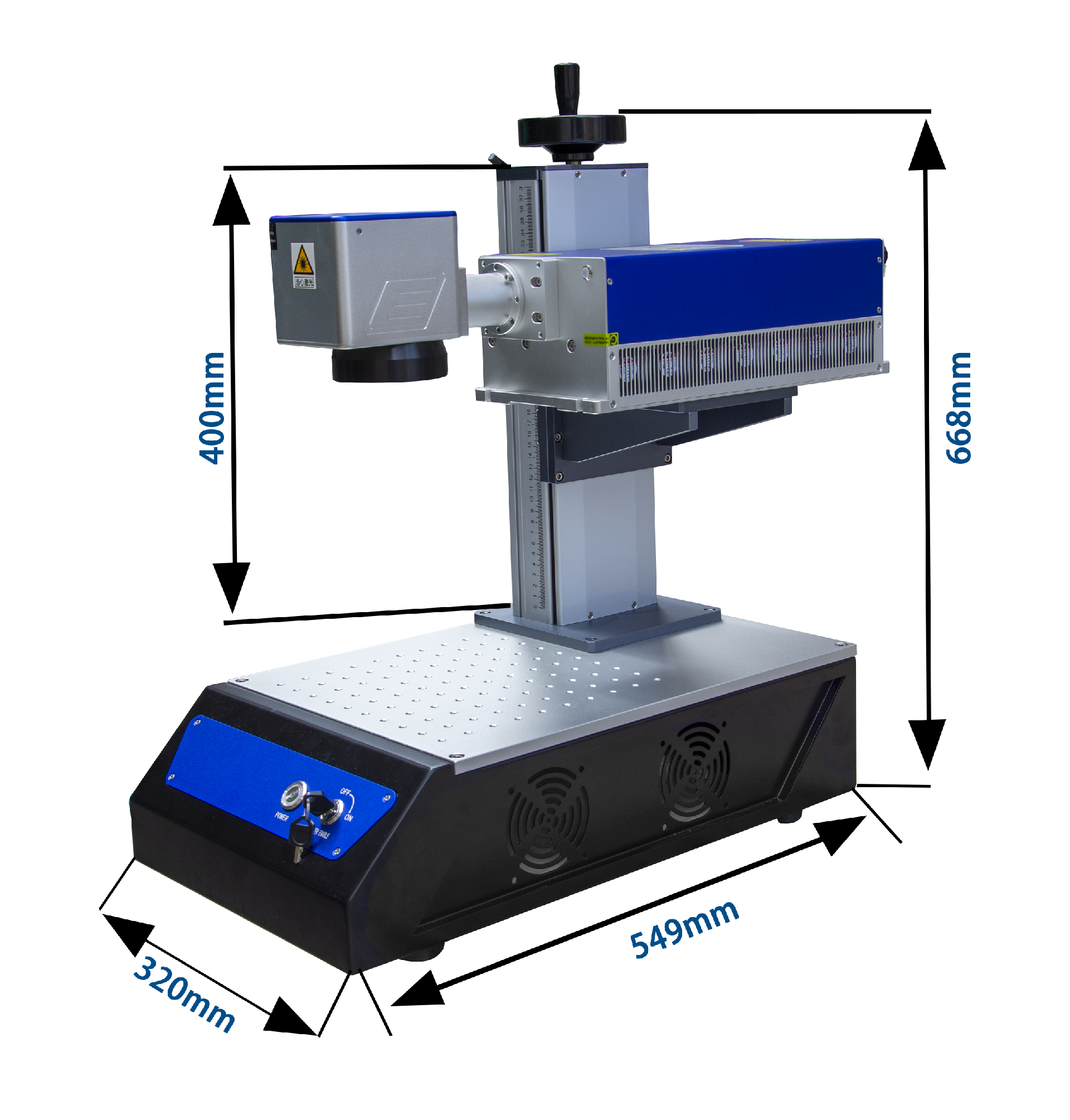 SUNIC Easy To Operate Small Size Portable 3D UV Laser Marking Machine Splitting Type