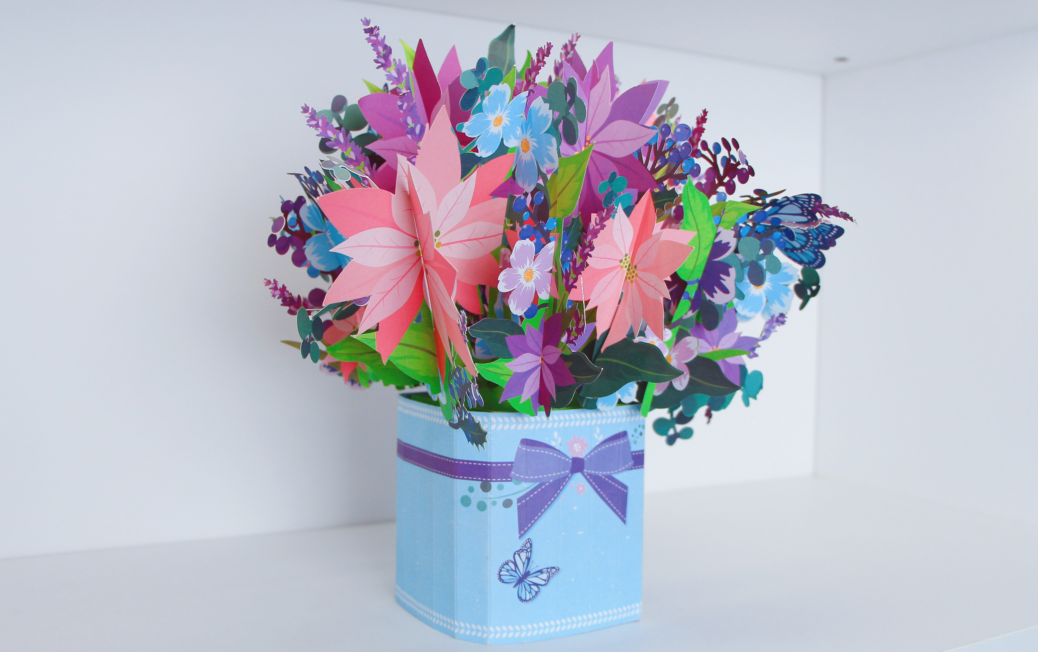 Paper-flowers marking and hollowing