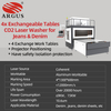 ARGUS Professional Jeans Laser Buring&washing Machine 700W CO2 Laser Engraver 4-Exchange Table SCM1400L