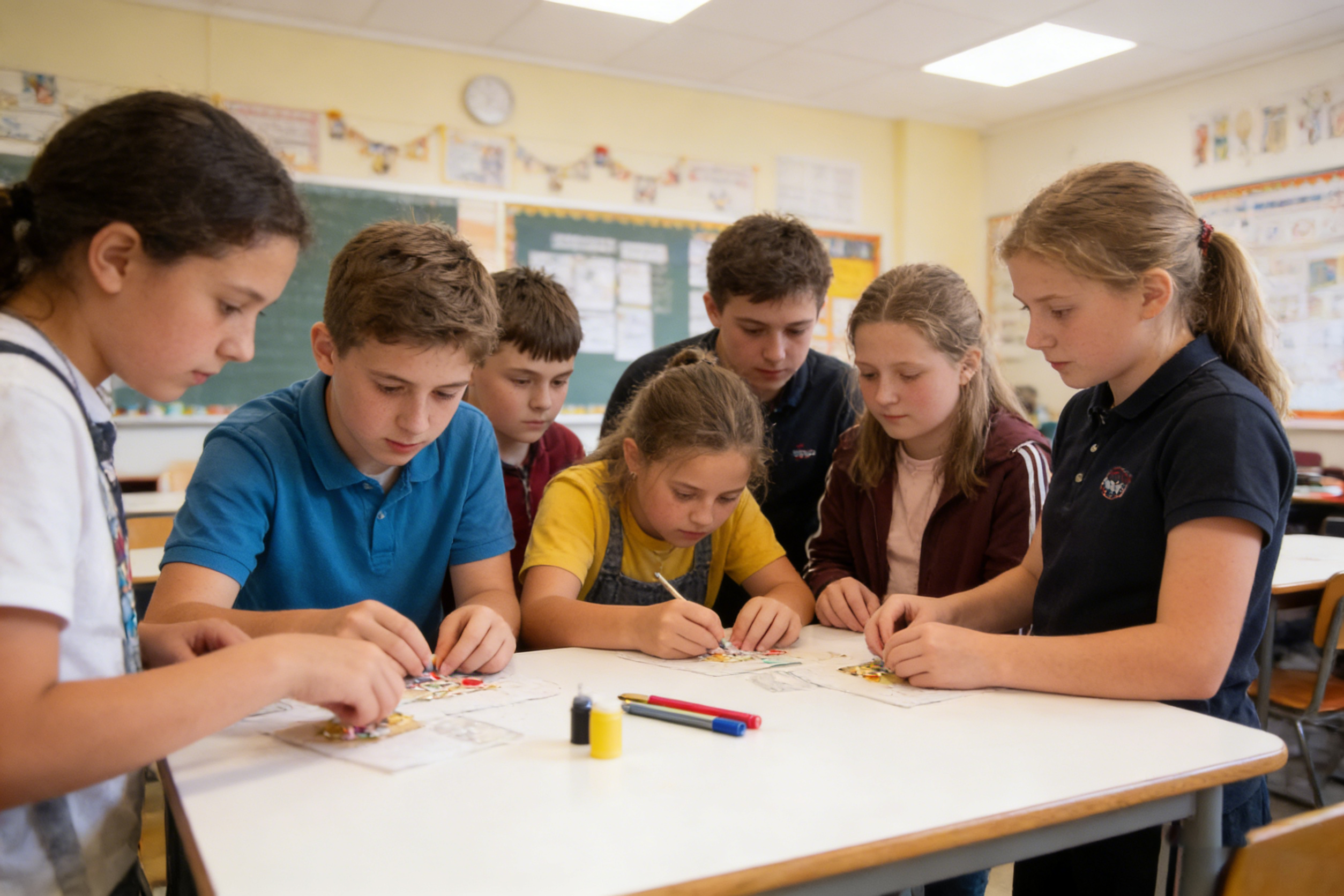 laser machine in classroom