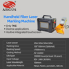 ARGUS New Handheld Fiber Laser Marking Machine Lightweight And Small Size Plastic Metal Acrylic 20W