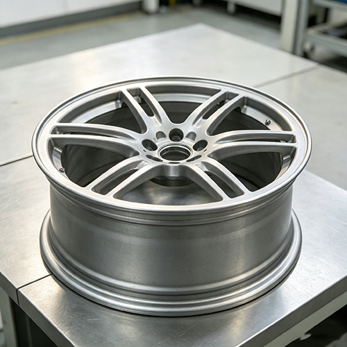 laser marking on automotive wheel hubs