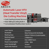 ARGUS 250W Automatic Roll-to-Roll Laser Die Cutter for HTV & Vinyl with Slitting Function