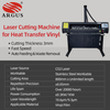 ARGUS CO2 Laser Cutting Machine For 3mm Heat Transfer Vinyl 80W Fast And High Precision