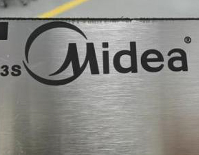 Black marking on stainless steel