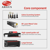 ARGUS 350W CO2 Laser Perforation & Cutting Machine for Leather Laser Marking Large Format Fabric High-Speed 