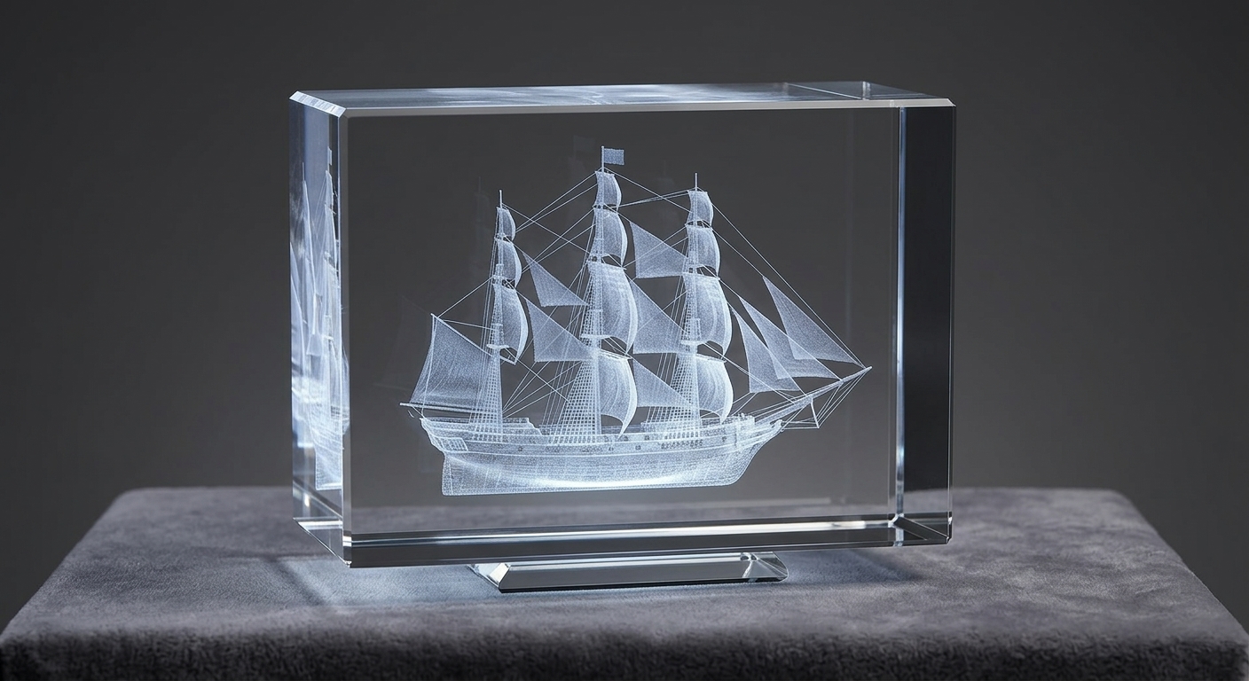 3D Crystal Laser Engraving